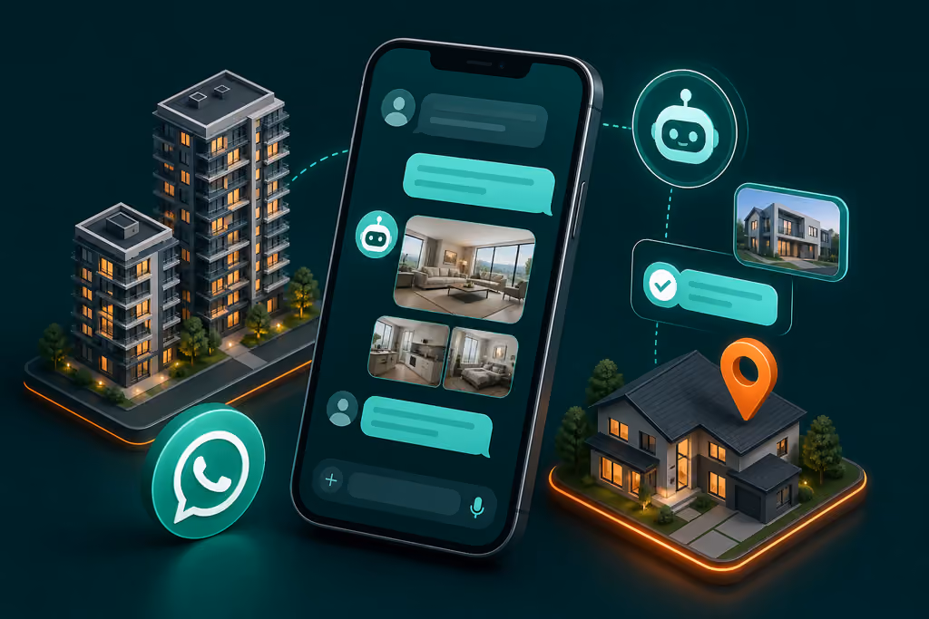 WhatsApp AI Agent for Real Estate Enquiries illustration